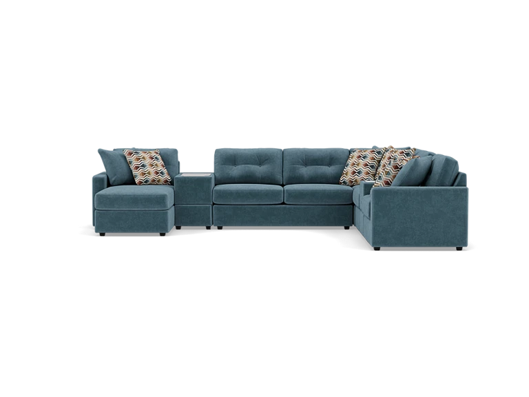 Drew & Jonathan Home Modular One 9-Pc. Wall Saver Power Reclining Sectional With Memory Foam Sleeper
